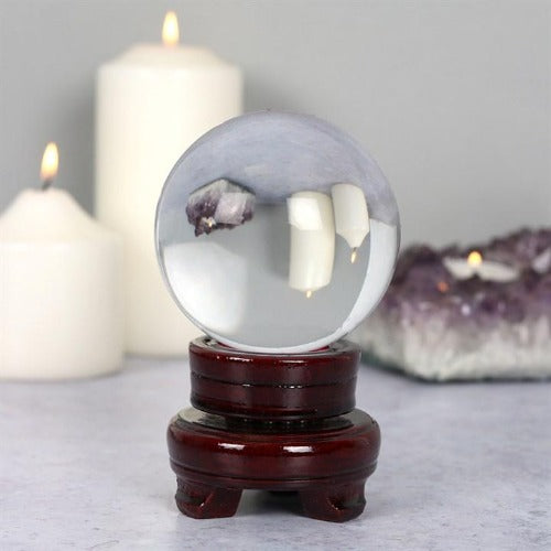 8cm Crystal Ball with Base