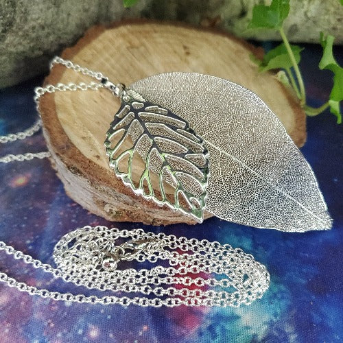 Silver Leaf Necklace 30